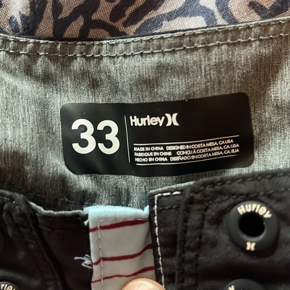 Men’s Hurley swim shorts size W33 - Picture 3 of 4